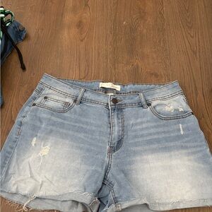 Cato Faded Blue Denim Shorts